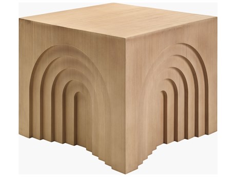 Surya Arwyn Square Wood Brown End Table