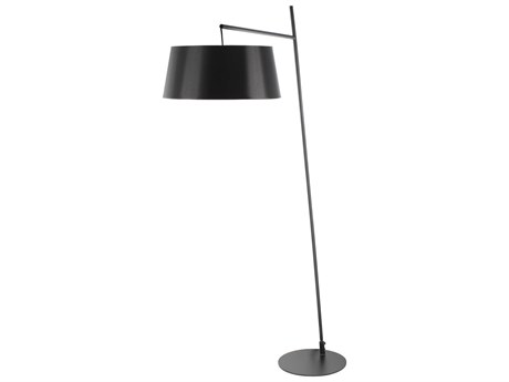 Surya Astro Black White Polyester Floor Lamp