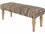 Surya Anthracite 47" Silver Leather Upholstered Accent Bench  SYATE001