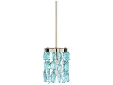 Surya Aurelia 1-Light Metallic Nickel Mini Pendant