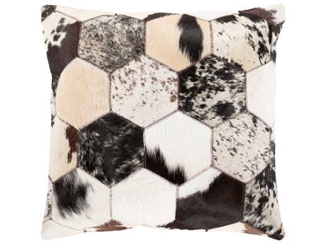 Surya Avani Brown / Light Gray / Light Beige Pillow