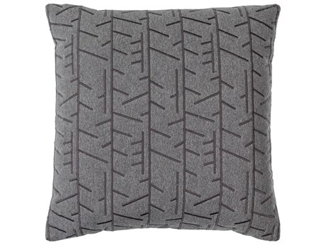 Surya Branched Charcoal Pillow