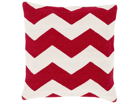 Surya Bold Geo Red Pillow