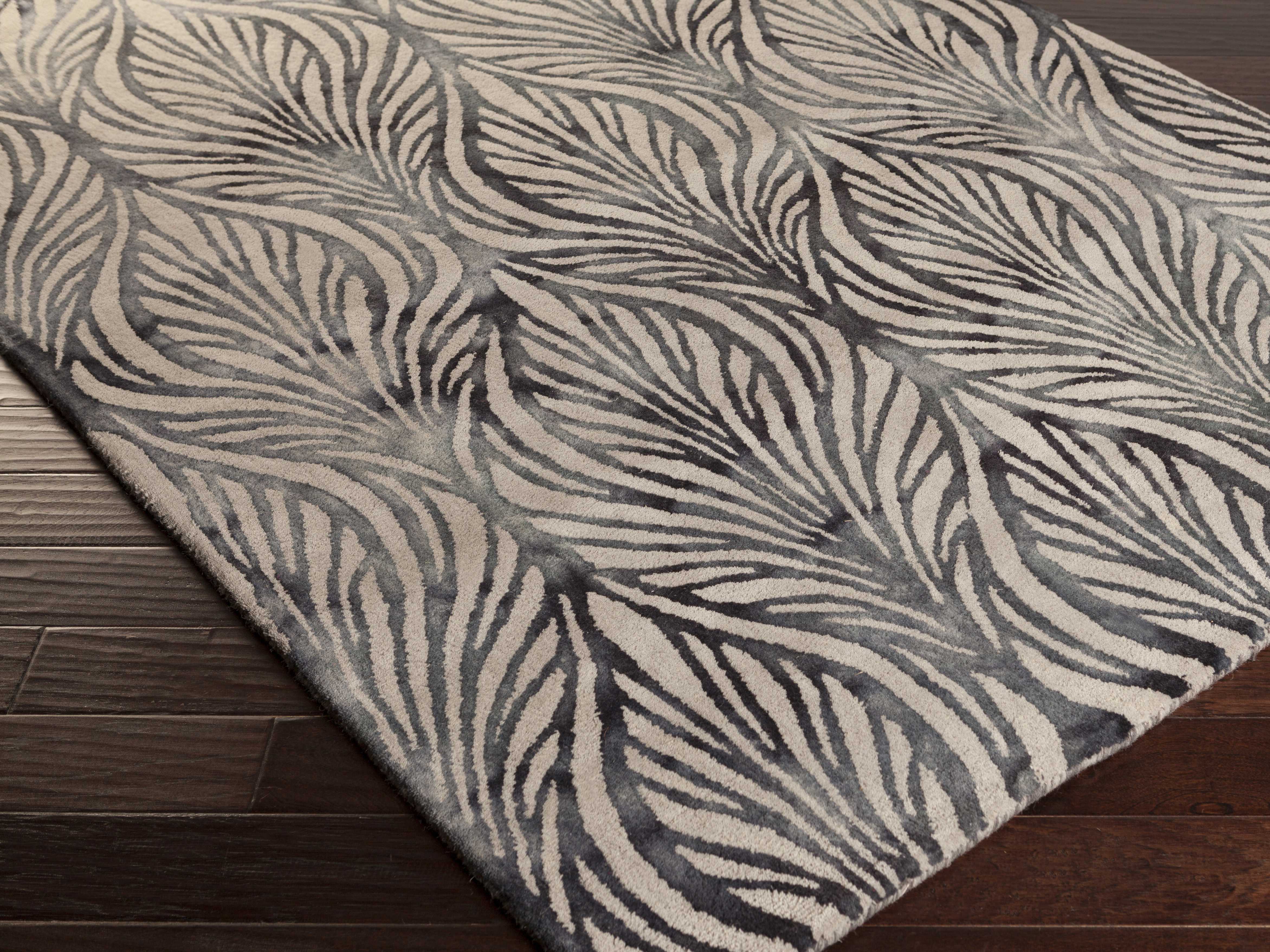 Surya Belladonna Rectangular Light Gray Area Rug SYBDA3005REC