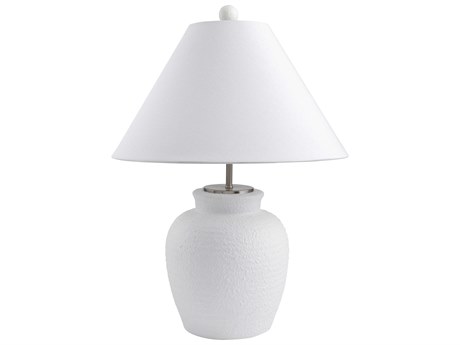 Surya Bordeaux White Table Lamp