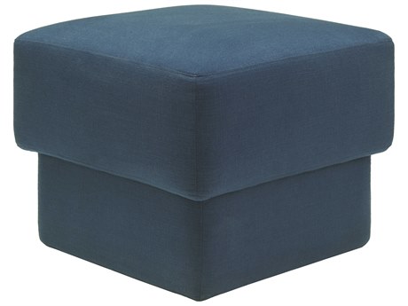 Surya Beldon Blue Upholstered Ottoman