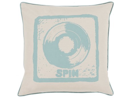 Surya Big Kid Blocks Teal Pillow