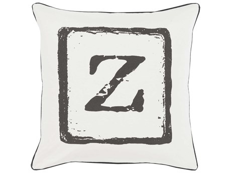 Surya Big Kid Blocks Light Gray Pillow