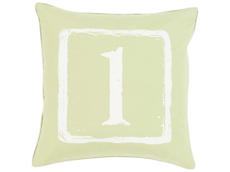 Surya Big Kid Blocks Light Olive Pillow