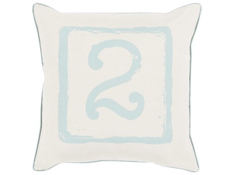 Surya Big Kid Blocks Teal Pillow