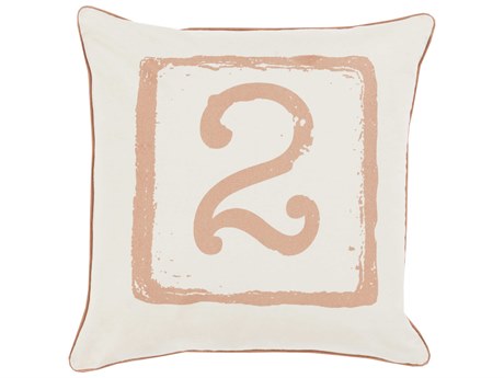 Surya Big Kid Blocks Brown Pillow
