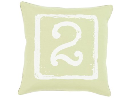 Surya Big Kid Blocks Light Olive Pillow