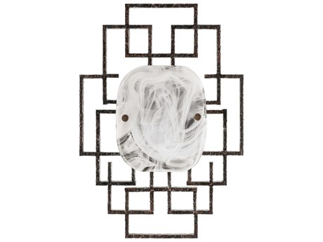 Surya Bellmore 1-Light Rust Black Wall Sconce