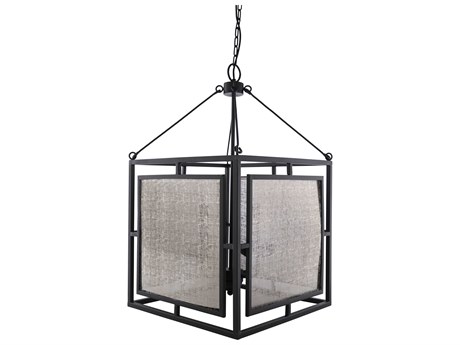Surya Brynlee 4-Light Black Silver Pendant