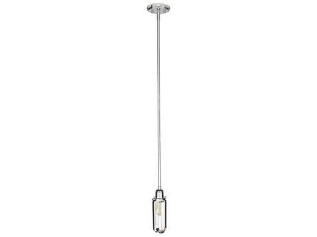 Surya Barney 1-Light Metallic Nickel Cylinder Mini Pendant