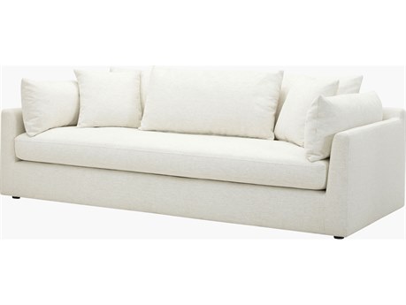 Surya Becki Owens Capitola Black White Upholstered Sofa