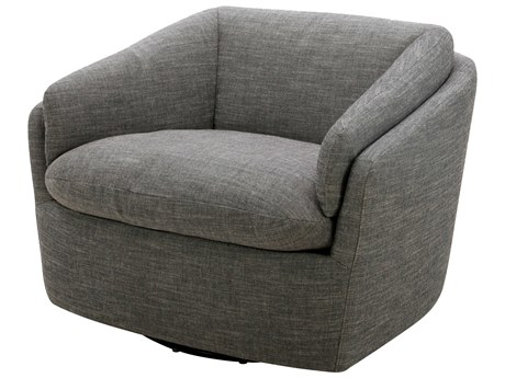 Surya Torrey Swivel Gray Accent Chair
