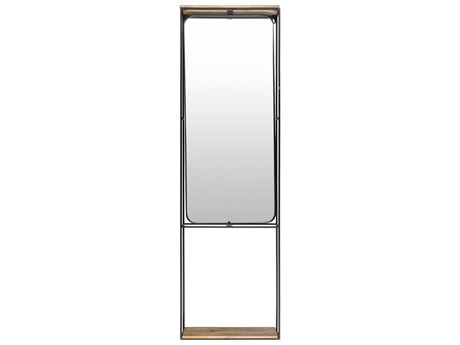 Surya Bronx Black Wall Mirror
