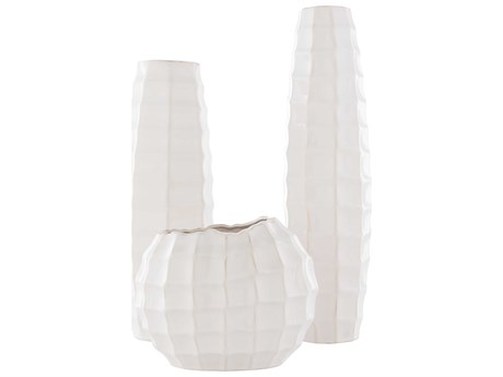 Surya Cirio Cream Vase Set of 3