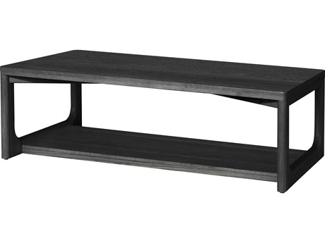 Surya Callister Rectangular Wood Charcoal Coffee Table