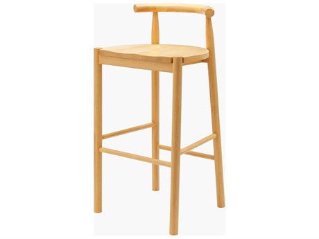 Surya Callum Wheat Oak Wood Bar Stool