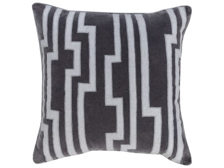 Surya Velocity Charcoal Pillow