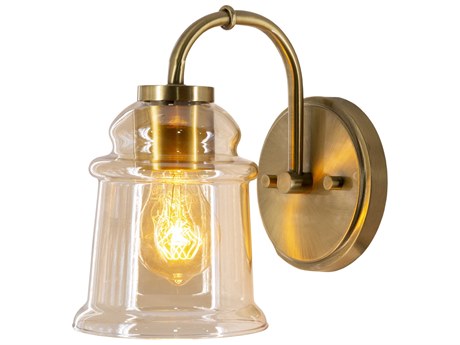 Surya Crosley 1-Light Metallic Brass Wall Sconce