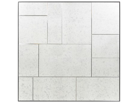 Surya Charlton Black Square Wall Mirror