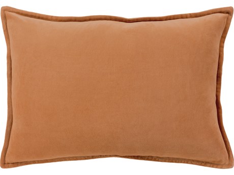 Surya Cotton Velvet Brown / Camel Pillow