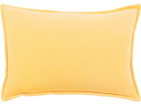Surya Cotton Velvet Mustard Pillow