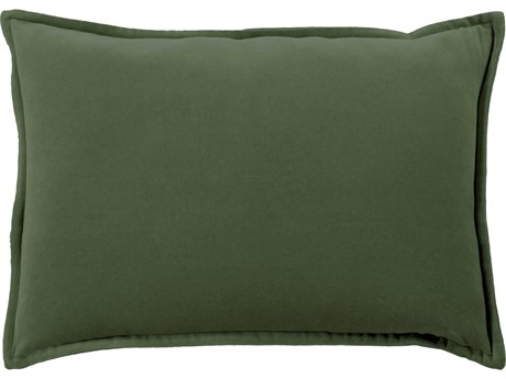 Surya Cotton Velvet Medium Green Pillow