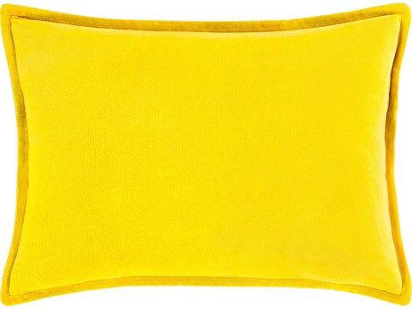 Surya Cotton Velvet Mustard Pillow