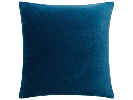 Surya Cotton Velvet Teal Pillow