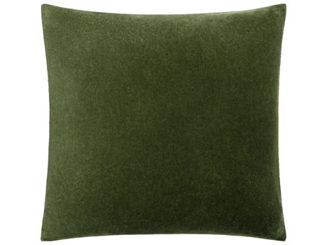 Surya Cotton Velvet Olive Green Pillow
