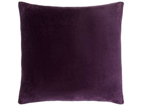 Surya Cotton Velvet Plum Pillow