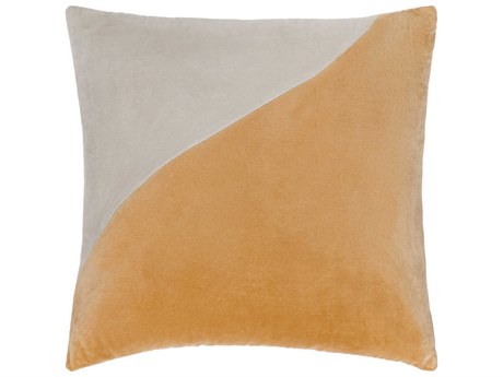 Surya Cotton Velvet Camel Pillow