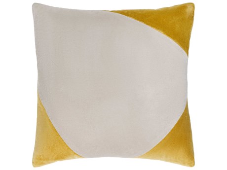 Surya Cotton Velvet Mustard Pillow