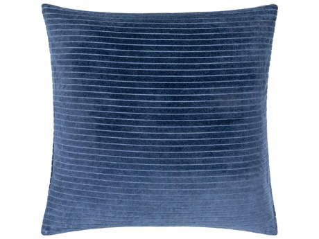 Surya Cotton Velvet Navy Pillow