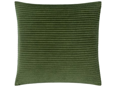 Surya Cotton Velvet Olive Pillow