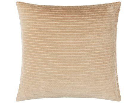 Surya Cotton Velvet Tan Pillow