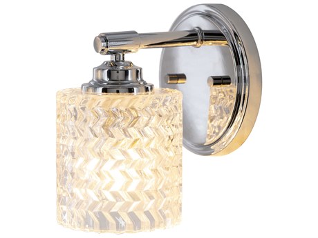 Surya Edgar 1-Light Metallic Nickel Wall Sconce