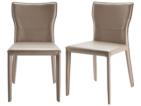 Surya Eric Brown Armless Dining Chair Set of 2