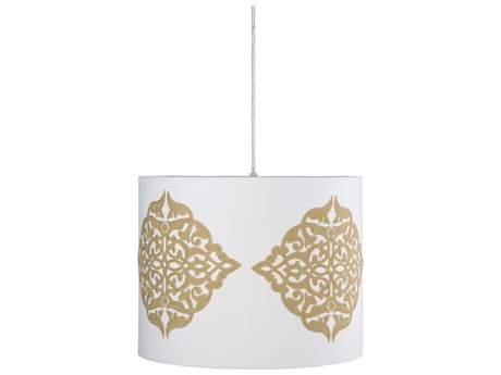 Surya Elisa 1-Light White Gold Pendant