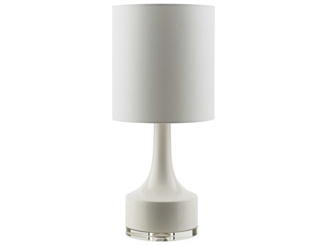 Surya Farris White Cotton Table Lamp