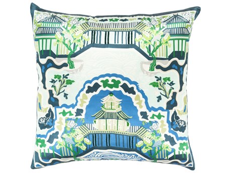 Surya Geisha Deep Teal Pillow