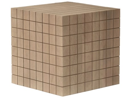 Surya Geldrey Square Wood Beige End Table