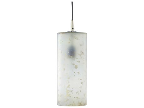 Surya Glasshill 1-Light Polished Nickel Mini Pendant