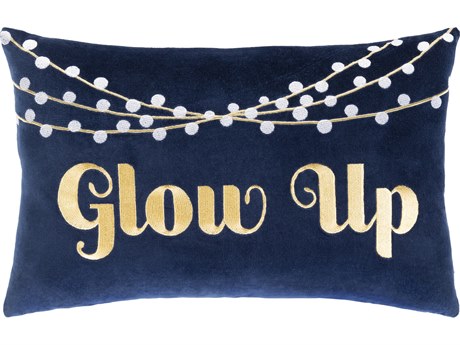 Surya Glow Up Navy Pillow
