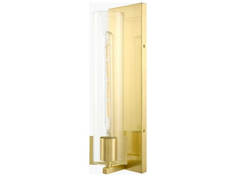 Surya Galve 1-Light Metallic Gold Wall Sconce