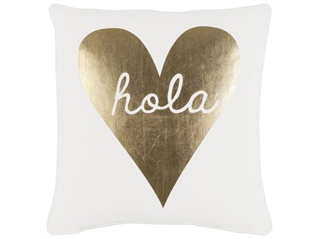 Surya Glyph White Pillow